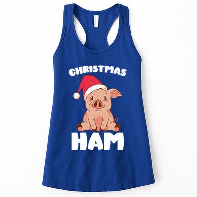 Christmas Pig Christmas Ham Cute Santa Pig Funny Christmas Gift Womens Tank Top