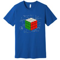 Competitive Puzzle Cube Math Speed Cubing 80S Vintage Toy Gift Premium T-Shirt