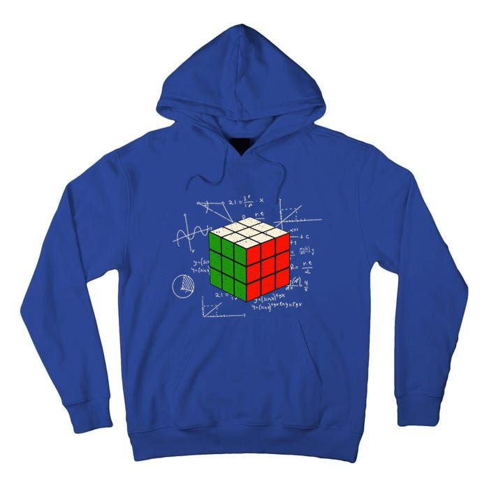 Competitive Puzzle Cube Math Speed Cubing 80S Vintage Toy Gift Tall Hoodie