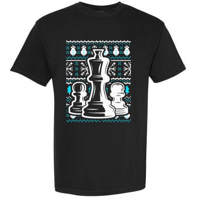 Chess Pieces Christmas Checkmate Tactics Castling Player Garment-Dyed Heavyweight T-Shirt