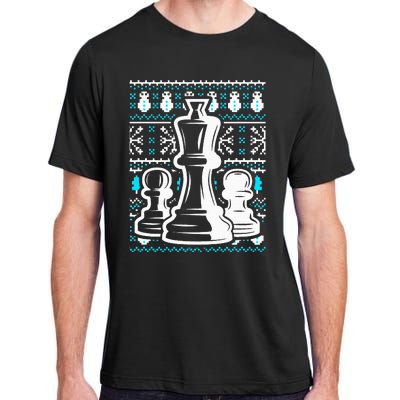 Chess Pieces Christmas Checkmate Tactics Castling Player Adult ChromaSoft Performance T-Shirt