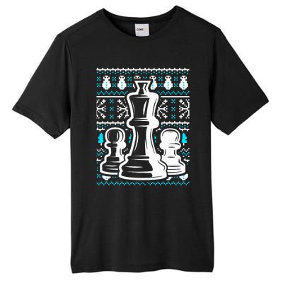 Chess Pieces Christmas Checkmate Tactics Castling Player Tall Fusion ChromaSoft Performance T-Shirt