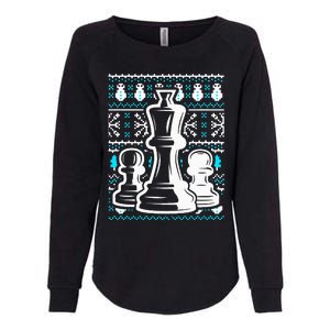 Chess Pieces Christmas Checkmate Tactics Castling Player Womens California Wash Sweatshirt