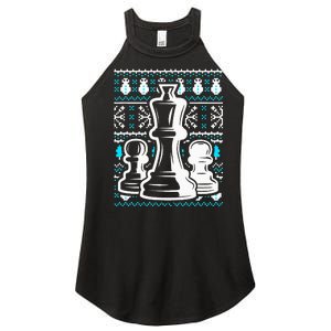 Chess Pieces Christmas Checkmate Tactics Castling Player Women's Perfect Tri Rocker Tank