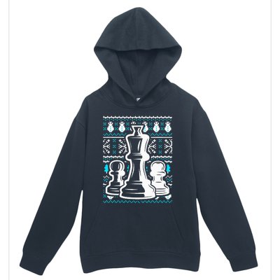 Chess Pieces Christmas Checkmate Tactics Castling Player Urban Pullover Hoodie