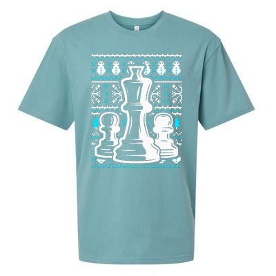 Chess Pieces Christmas Checkmate Tactics Castling Player Sueded Cloud Jersey T-Shirt