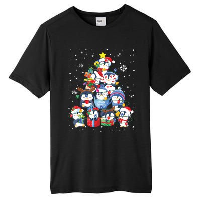 Cute Penguin Christmas Tree Gift Decor Xmas Tree Tall Fusion ChromaSoft Performance T-Shirt