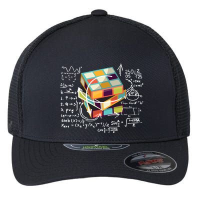 Competitive Puzzle Cube Math Speed Cubing 80S Vintage Toy Funny Gift Flexfit Unipanel Trucker Cap