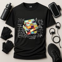 Competitive Puzzle Cube Math Speed Cubing 80S Vintage Toy Funny Gift Performance Shirt