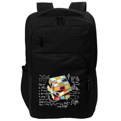 Competitive Puzzle Cube Math Speed Cubing 80S Vintage Toy Funny Gift Impact Tech Backpack