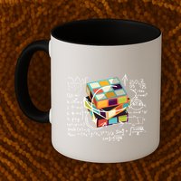 Competitive Puzzle Cube Math Speed Cubing 80S Vintage Toy Funny Gift Mug