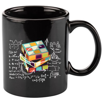Competitive Puzzle Cube Math Speed Cubing 80S Vintage Toy Funny Gift 11oz C Handle Ceramic Mug