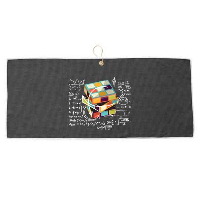 Competitive Puzzle Cube Math Speed Cubing 80S Vintage Toy Funny Gift Large Microfiber Waffle Golf Towel