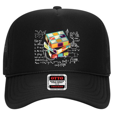 Competitive Puzzle Cube Math Speed Cubing 80S Vintage Toy Funny Gift Trucker Hat