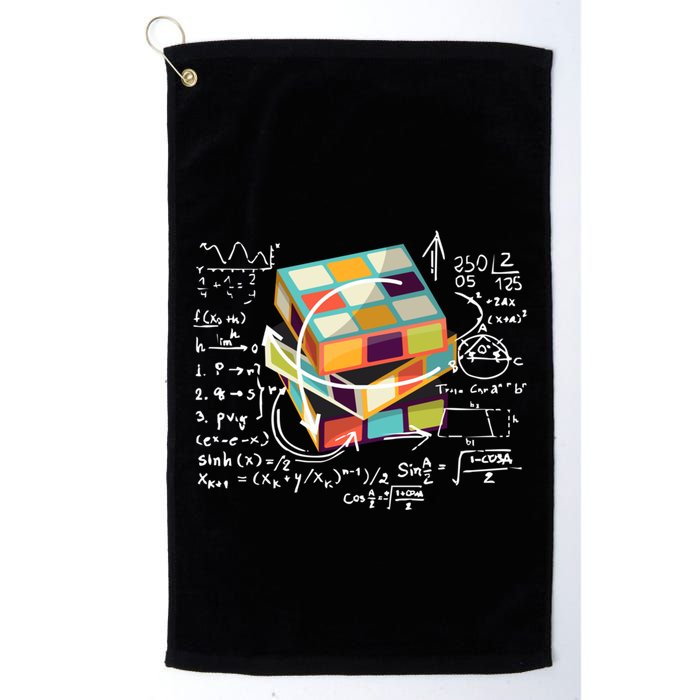 Competitive Puzzle Cube Math Speed Cubing 80S Vintage Toy Funny Gift Golf Towel