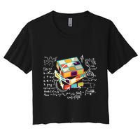 Competitive Puzzle Cube Math Speed Cubing 80S Vintage Toy Funny Gift Crop Top