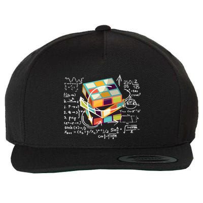 Competitive Puzzle Cube Math Speed Cubing 80S Vintage Toy Funny Gift Wool Snapback Cap