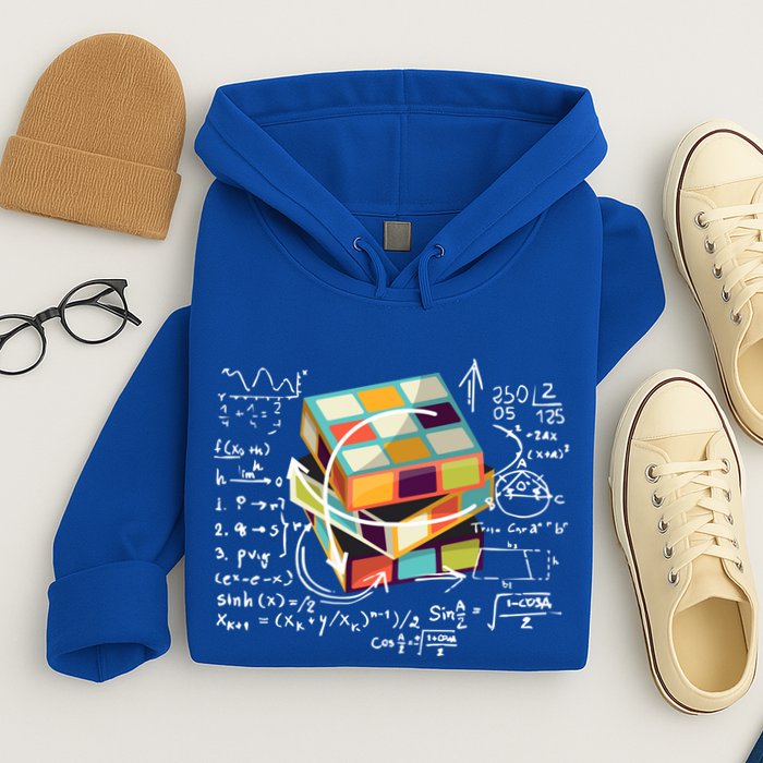 Competitive Puzzle Cube Math Speed Cubing 80S Vintage Toy Funny Gift Hoodie