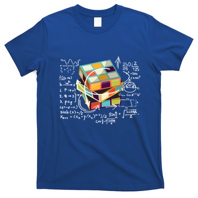 Competitive Puzzle Cube Math Speed Cubing 80S Vintage Toy Funny Gift T-Shirt