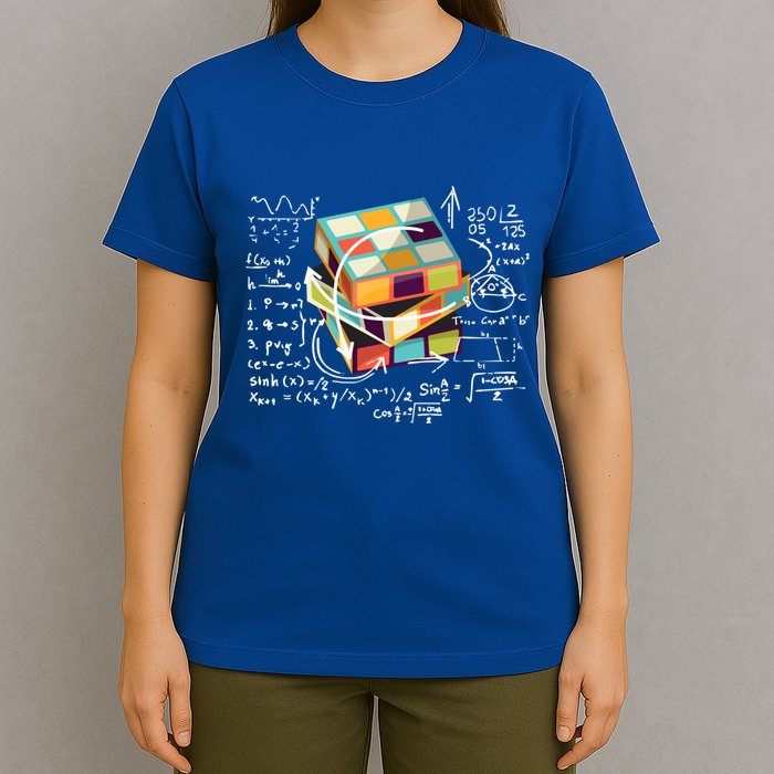 Competitive Puzzle Cube Math Speed Cubing 80S Vintage Toy Funny Gift T-Shirt