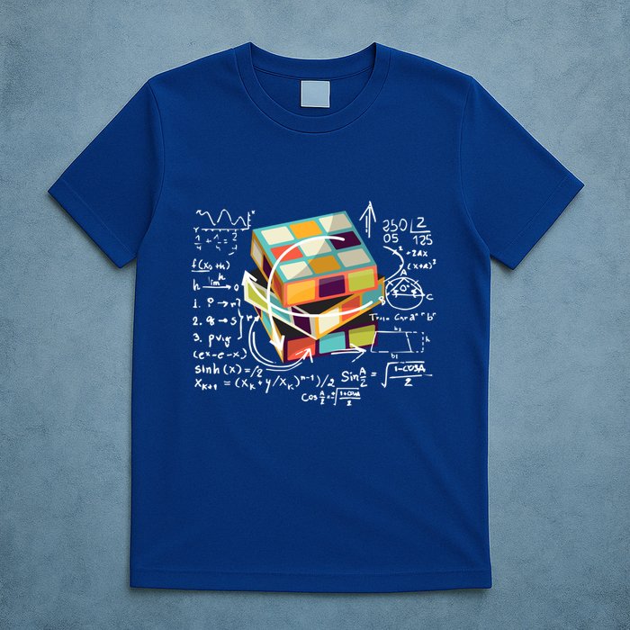 Competitive Puzzle Cube Math Speed Cubing 80S Vintage Toy Funny Gift T-Shirt