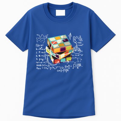 Competitive Puzzle Cube Math Speed Cubing 80S Vintage Toy Funny Gift Tall T-Shirt