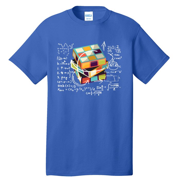 Competitive Puzzle Cube Math Speed Cubing 80S Vintage Toy Funny Gift Tall T-Shirt