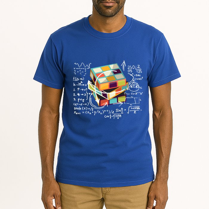 Competitive Puzzle Cube Math Speed Cubing 80S Vintage Toy Funny Gift Tall T-Shirt