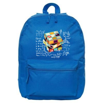 Competitive Puzzle Cube Math Speed Cubing 80S Vintage Toy Funny Gift 16 in Basic Backpack