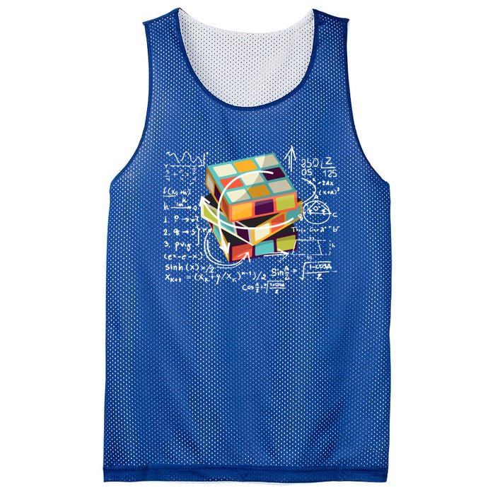 Competitive Puzzle Cube Math Speed Cubing 80S Vintage Toy Funny Gift Mesh Reversible Basketball Jersey Tank