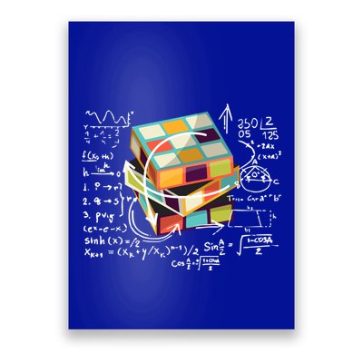 Competitive Puzzle Cube Math Speed Cubing 80S Vintage Toy Funny Gift Poster