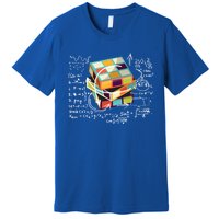 Competitive Puzzle Cube Math Speed Cubing 80S Vintage Toy Funny Gift Premium T-Shirt