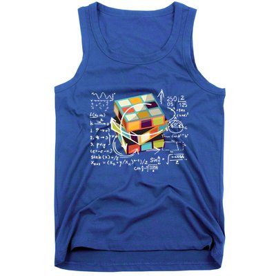 Competitive Puzzle Cube Math Speed Cubing 80S Vintage Toy Funny Gift Tank Top