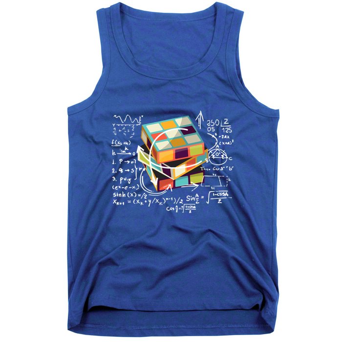 Competitive Puzzle Cube Math Speed Cubing 80S Vintage Toy Funny Gift Tank Top