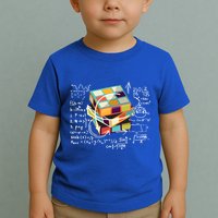 Competitive Puzzle Cube Math Speed Cubing 80S Vintage Toy Funny Gift Toddler T-Shirt