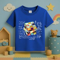 Competitive Puzzle Cube Math Speed Cubing 80S Vintage Toy Funny Gift Toddler T-Shirt