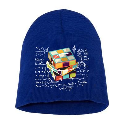 Competitive Puzzle Cube Math Speed Cubing 80S Vintage Toy Funny Gift Short Acrylic Beanie