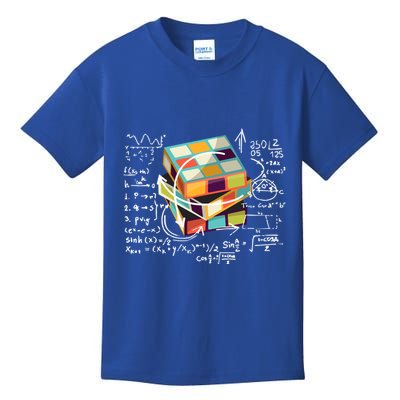 Competitive Puzzle Cube Math Speed Cubing 80S Vintage Toy Funny Gift Kids T-Shirt