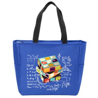 Competitive Puzzle Cube Math Speed Cubing 80S Vintage Toy Funny Gift Zip Tote Bag