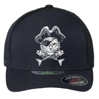 Cat Pirate Flexfit Unipanel Trucker Cap