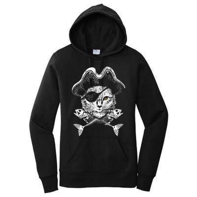 Cat Pirate Women's Pullover Hoodie