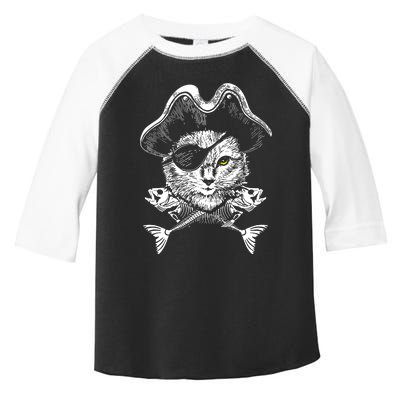 Cat Pirate Toddler Fine Jersey T-Shirt