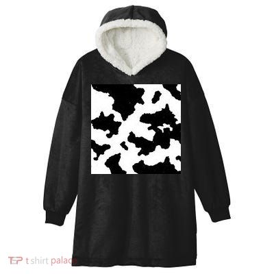 Cow Pattern Hooded Wearable Blanket