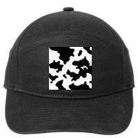 Cow Pattern 7-Panel Snapback Hat