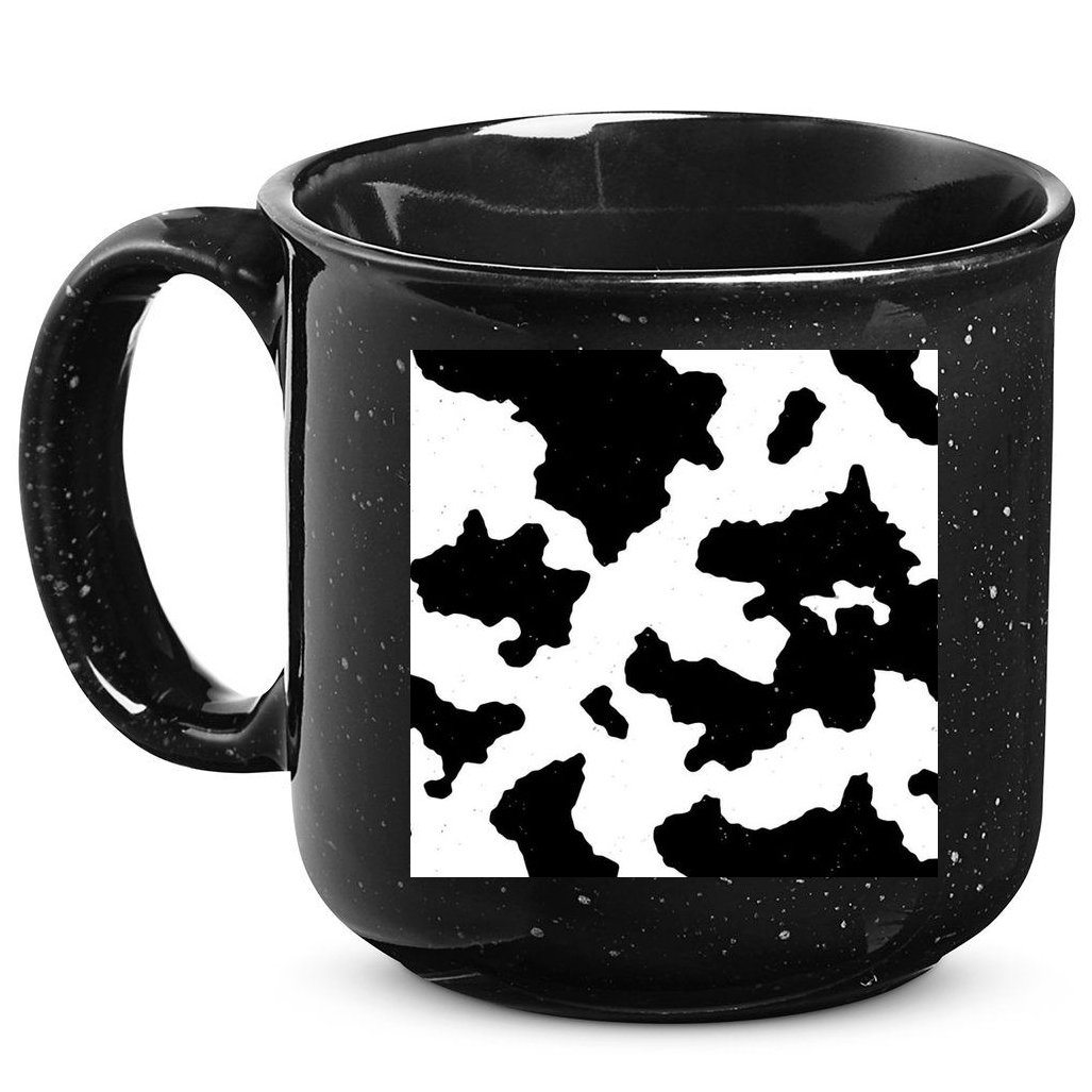 Cow Pattern 15oz Campfire Ceramic Mug