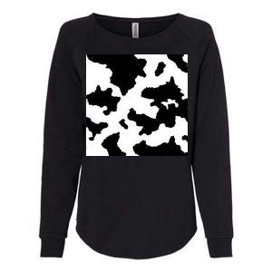 Cow Pattern Womens California Wash Sweatshirt