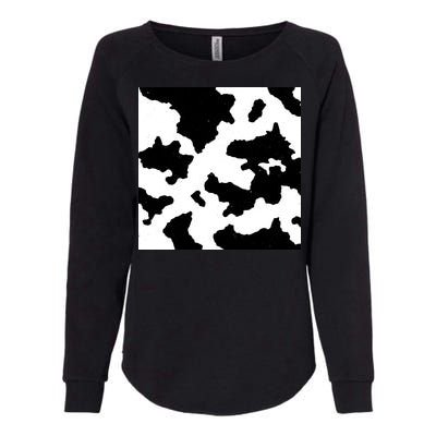 Cow Pattern Womens California Wash Sweatshirt