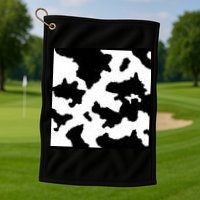 Cow Pattern Golf Towel