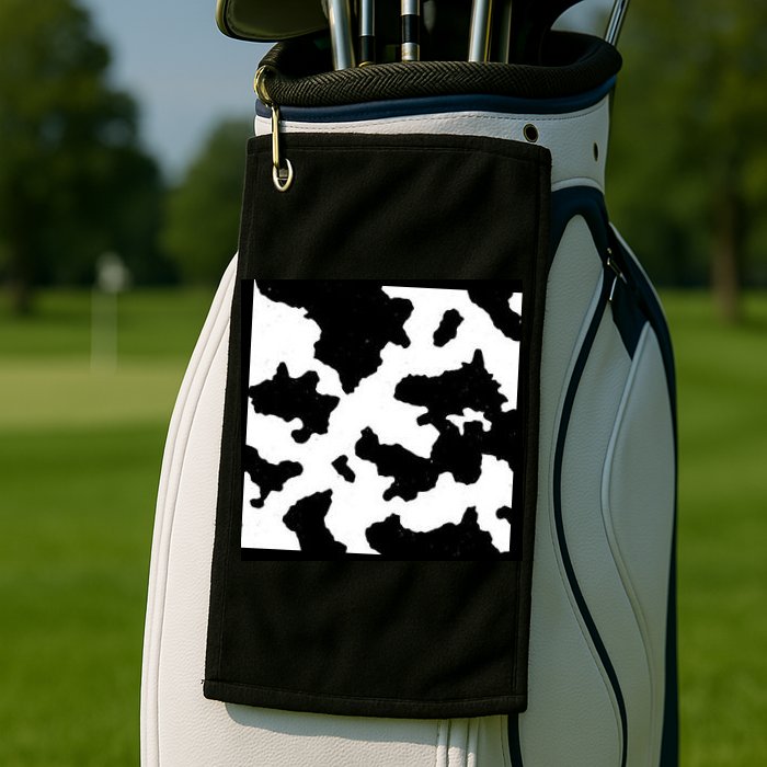 Cow Pattern Golf Towel