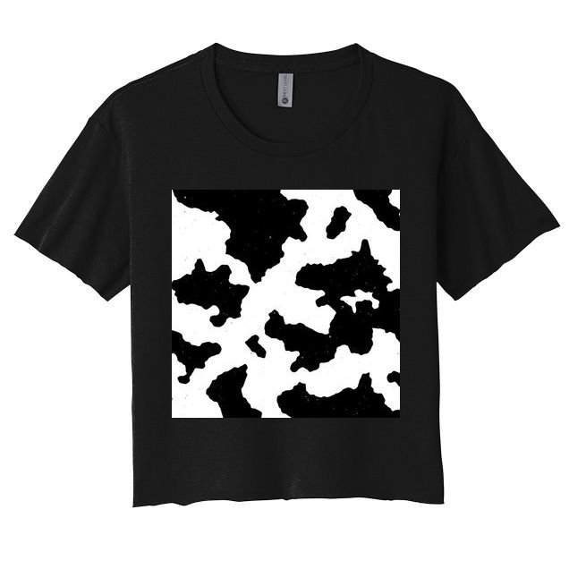 Cow Pattern Crop Top